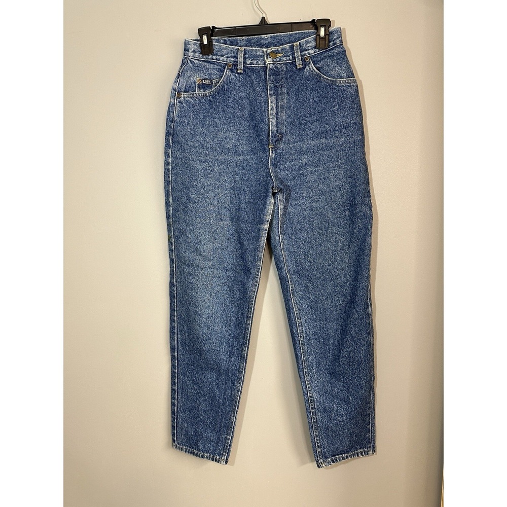 Vintage 90s Lee Jeans Women's Size 6 High Waist Mom Tapered Denim *See Meas - Picture 9 of 14
